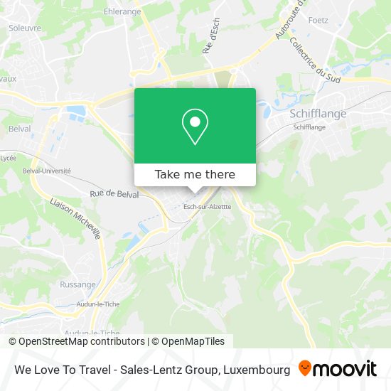 We Love To Travel - Sales-Lentz Group map