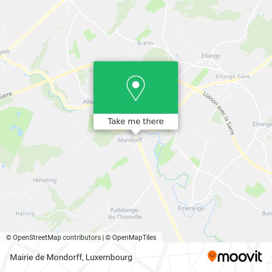 Mairie de Mondorff map