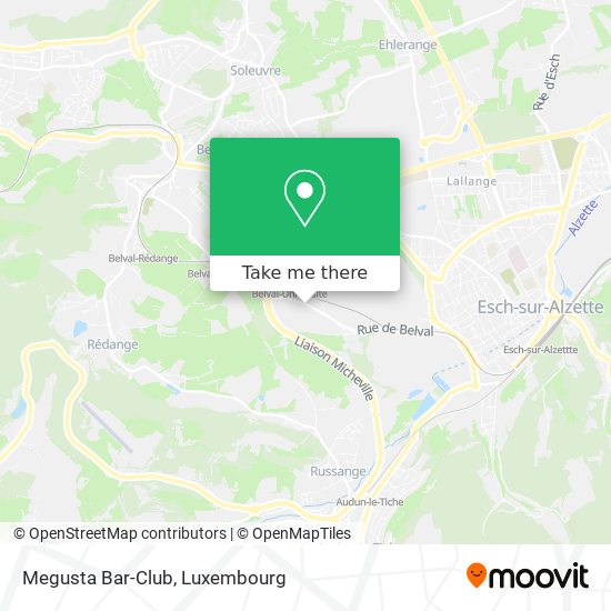 Megusta Bar-Club map