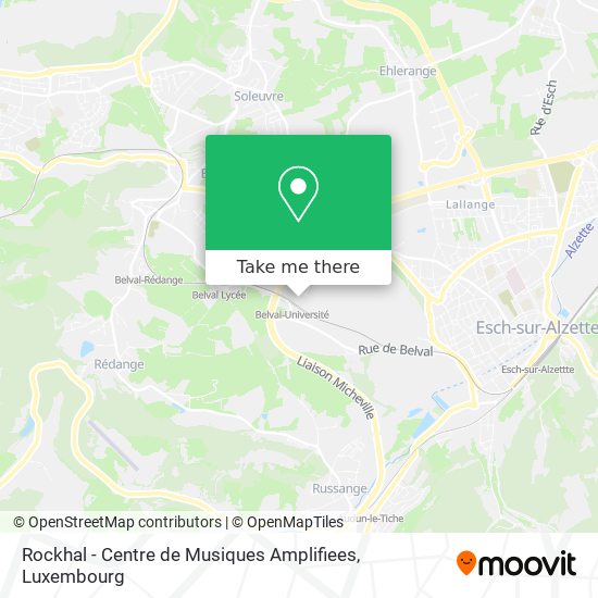 Rockhal - Centre de Musiques Amplifiees map