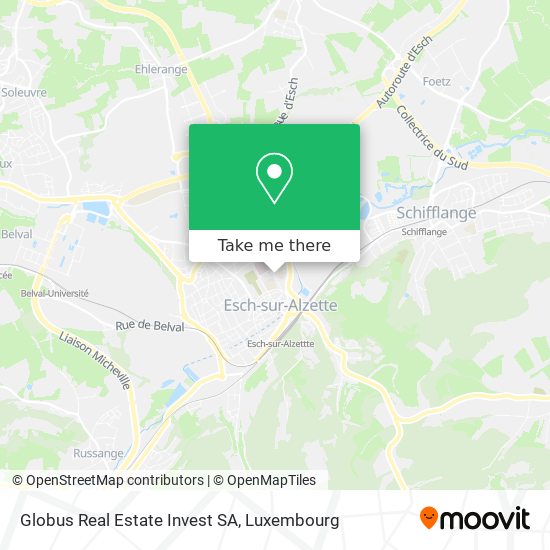 Globus Real Estate Invest SA map