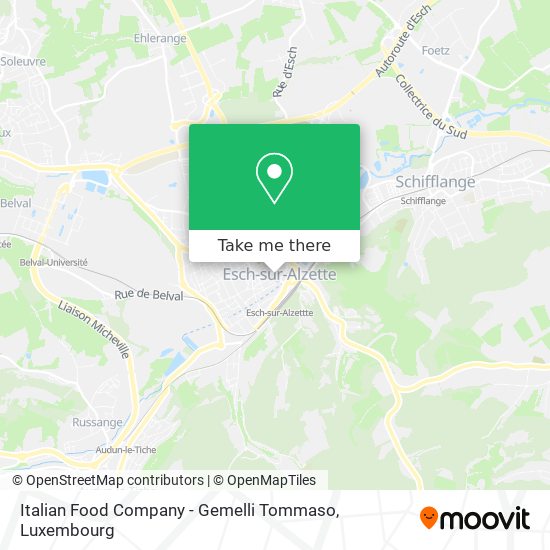 Italian Food Company - Gemelli Tommaso map