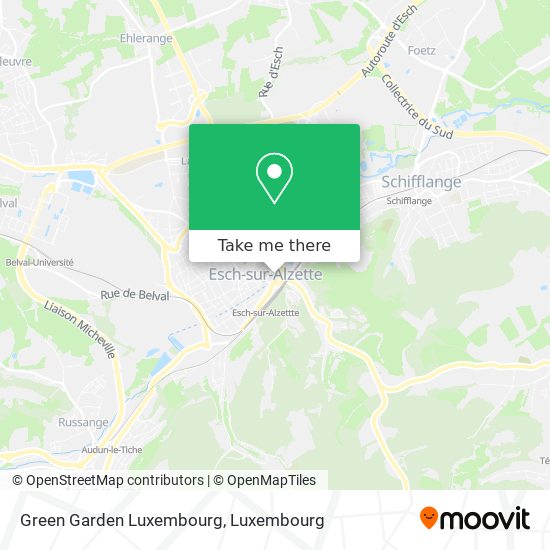 Green Garden Luxembourg map