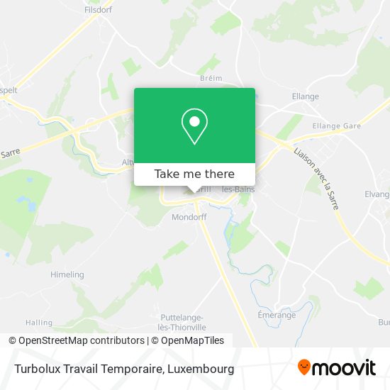 Turbolux Travail Temporaire map