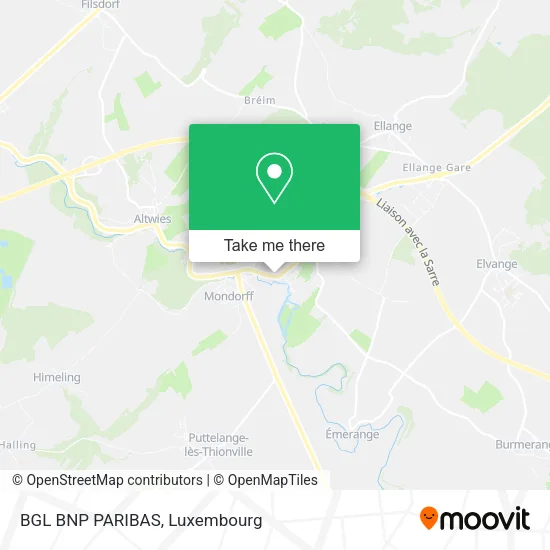 BGL BNP PARIBAS map