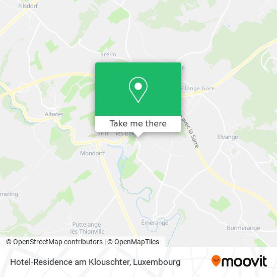Hotel-Residence am Klouschter Karte