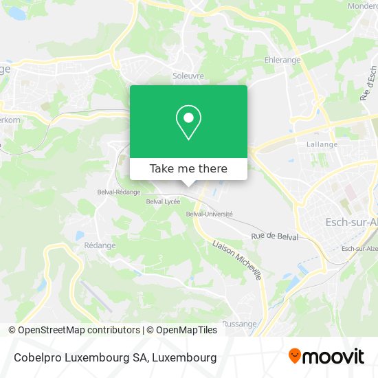 Cobelpro Luxembourg SA map