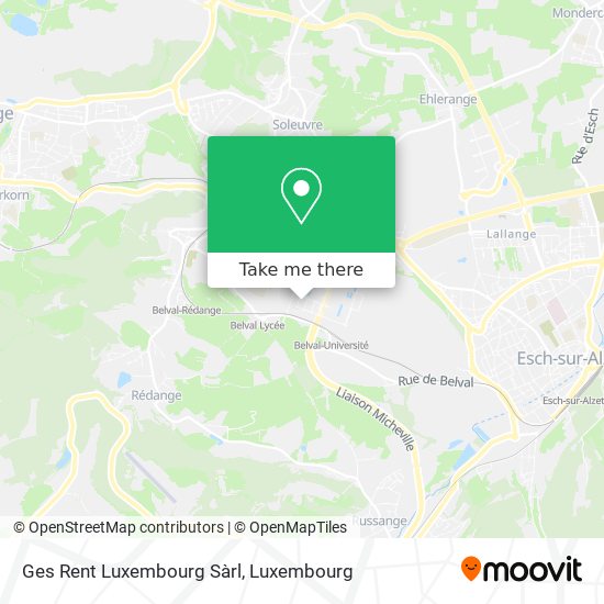 Ges Rent Luxembourg Sàrl map