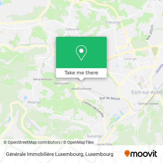 Générale Immobilière Luxembourg map