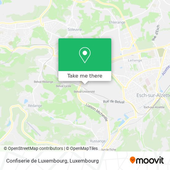 Confiserie de Luxembourg map