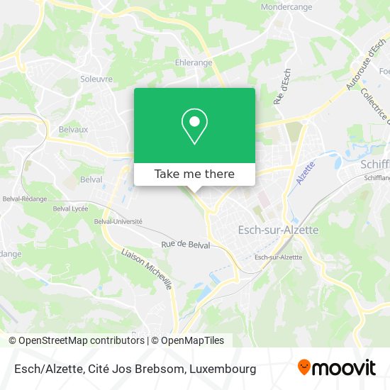 Esch/Alzette, Cité Jos Brebsom map