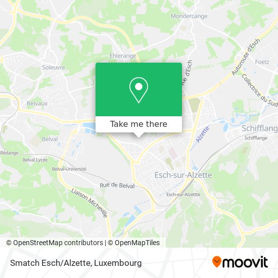 Smatch Esch/Alzette Karte
