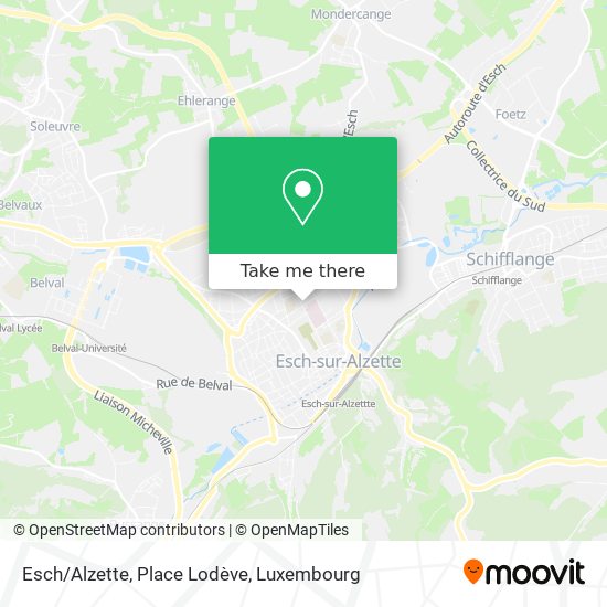 Esch/Alzette, Place Lodève map