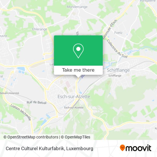 Centre Culturel Kulturfabrik map