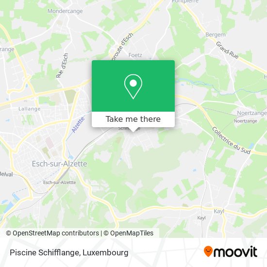 Piscine Schifflange map