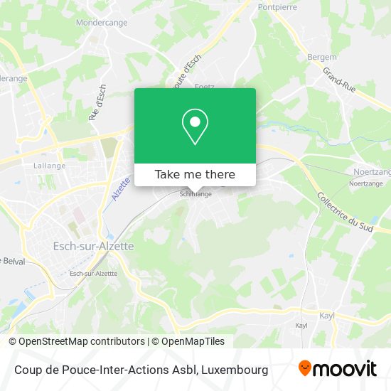 Coup de Pouce-Inter-Actions Asbl map