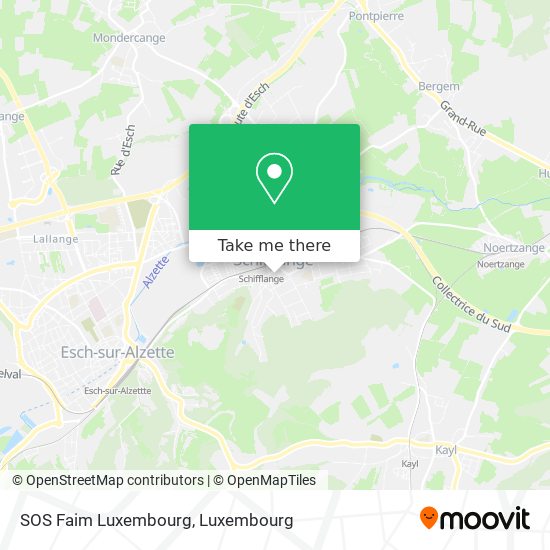 SOS Faim Luxembourg map