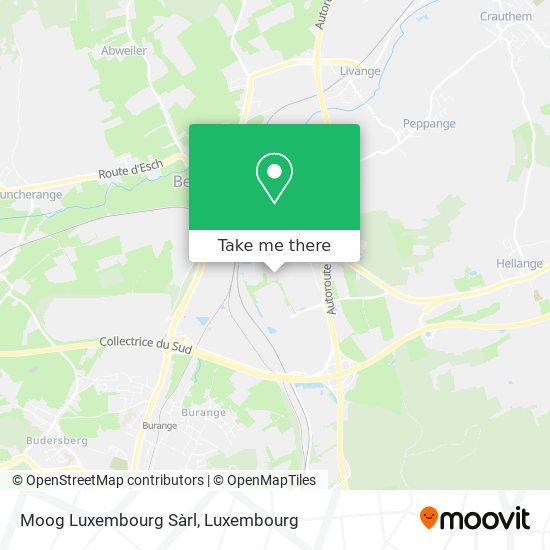 Moog Luxembourg Sàrl Karte