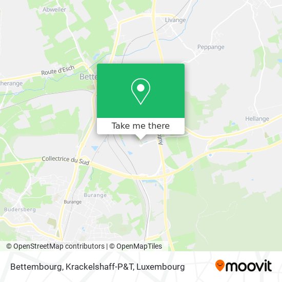 Bettembourg, Krackelshaff-P&T Karte