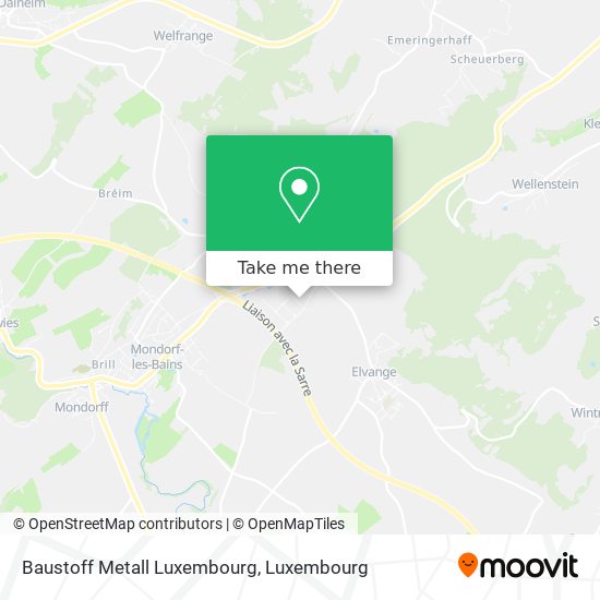 Baustoff Metall Luxembourg map