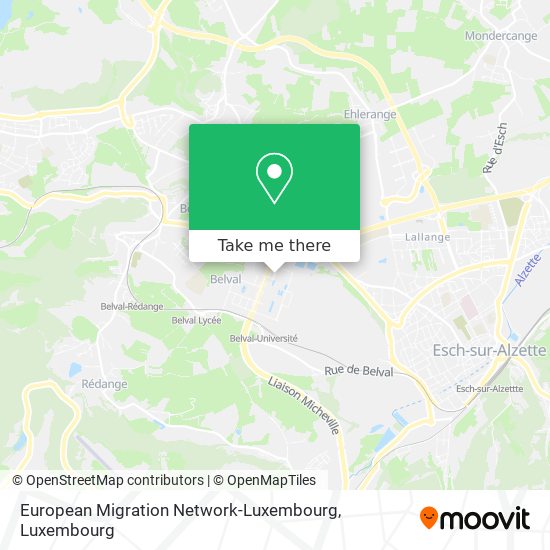 European Migration Network-Luxembourg Karte