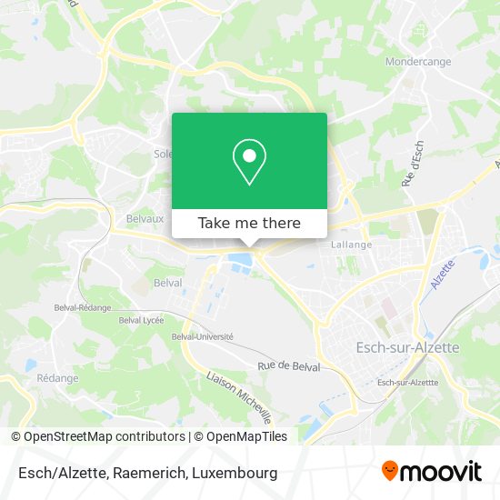 Esch/Alzette, Raemerich map