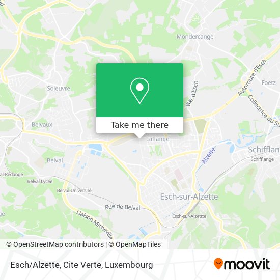Esch/Alzette, Cite Verte map