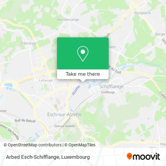 Arbed Esch-Schifflange map