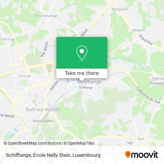 Schifflange, Ecole Nelly Stein map