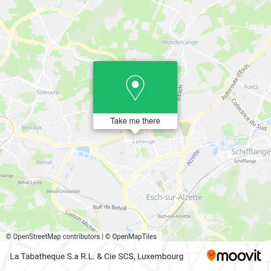 La Tabatheque S.a R.L. & Cie SCS map