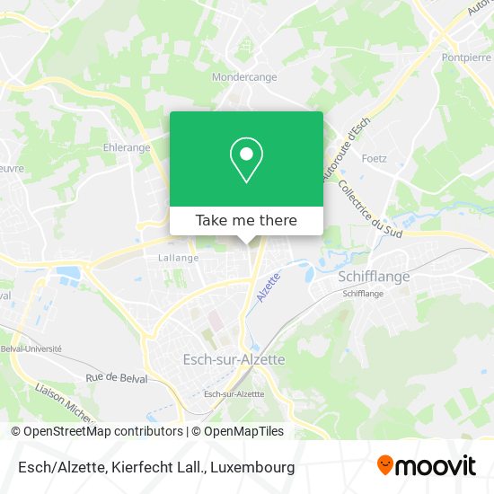 Esch/Alzette, Kierfecht Lall. map