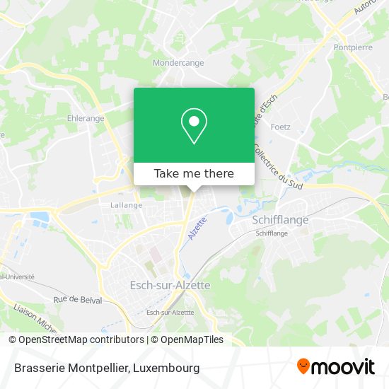Brasserie Montpellier map