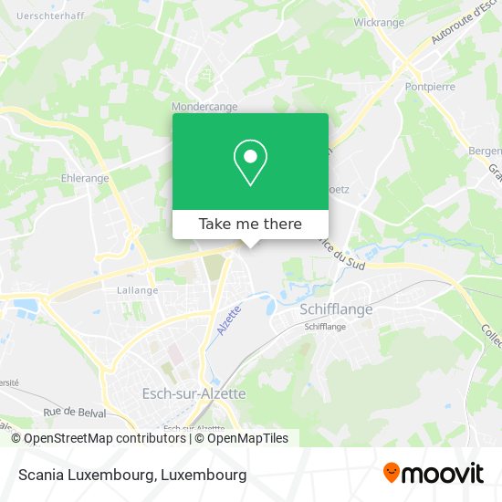 Scania Luxembourg Karte