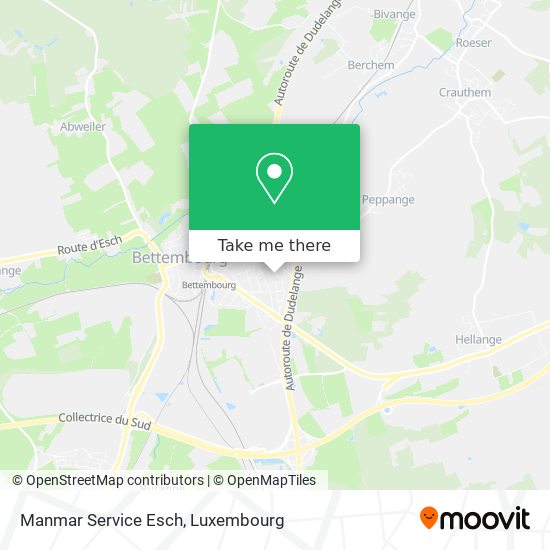 Manmar Service Esch map