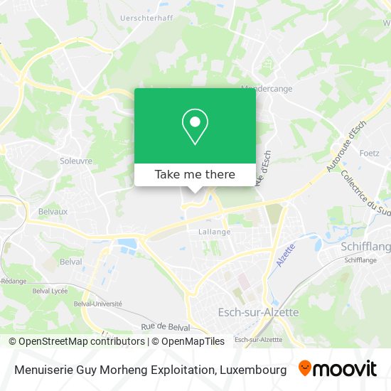 Menuiserie Guy Morheng Exploitation map
