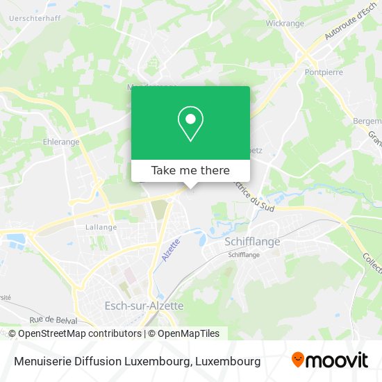 Menuiserie Diffusion Luxembourg map