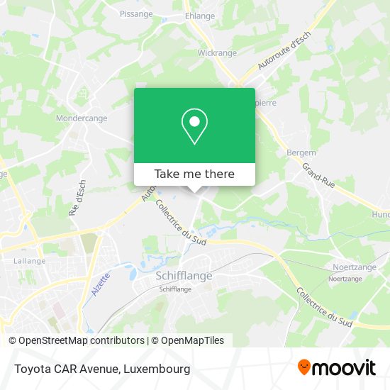 Toyota CAR Avenue map