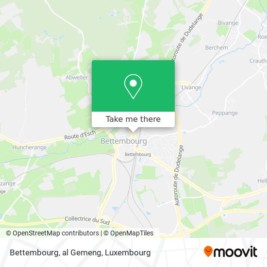 Bettembourg, al Gemeng map