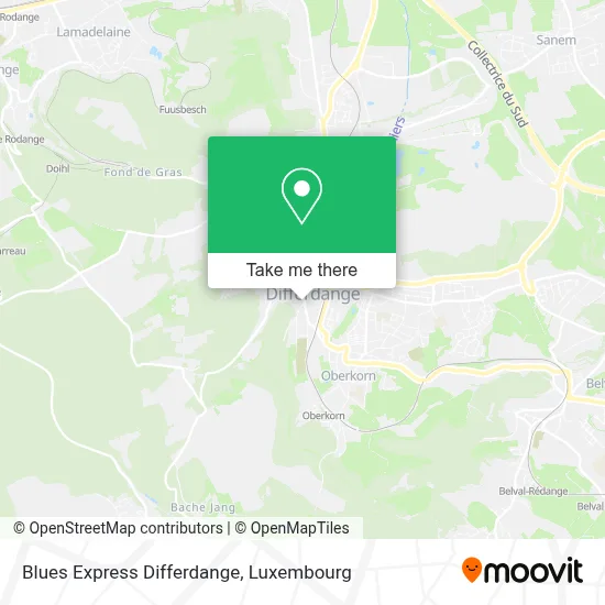 Blues Express Differdange map