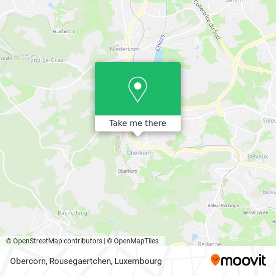 Obercorn, Rousegaertchen map