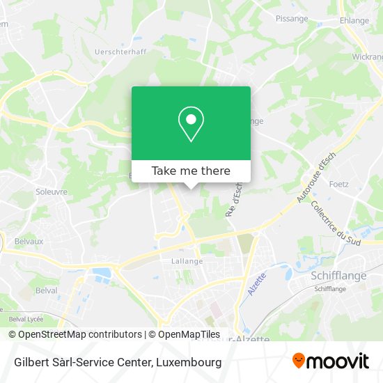 Gilbert Sàrl-Service Center map