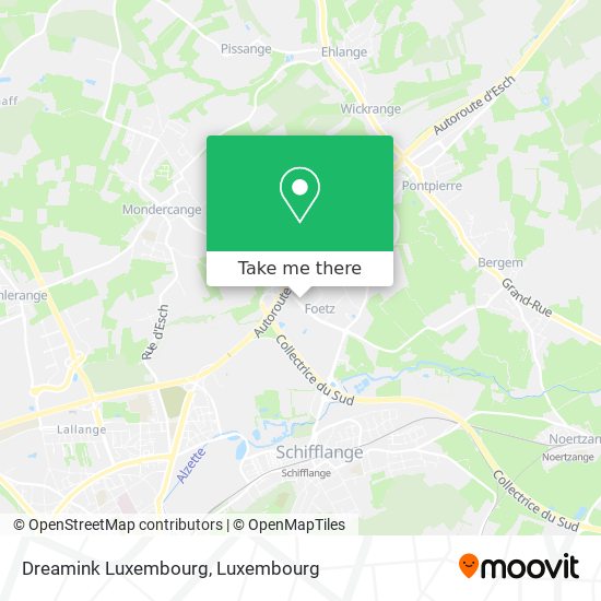 Dreamink Luxembourg map