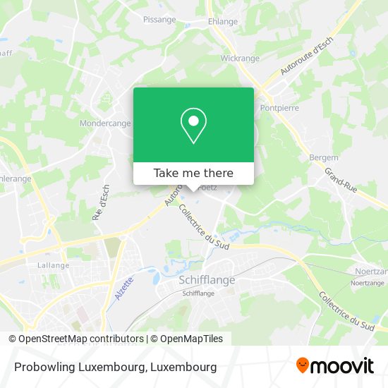 Probowling Luxembourg map