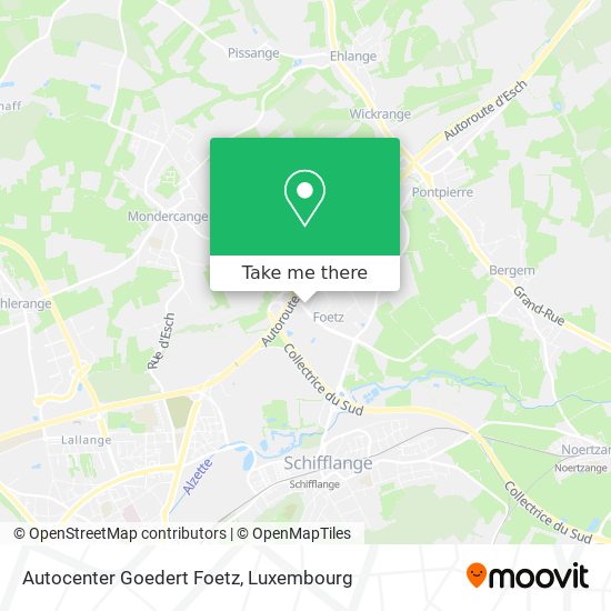 Autocenter Goedert Foetz map