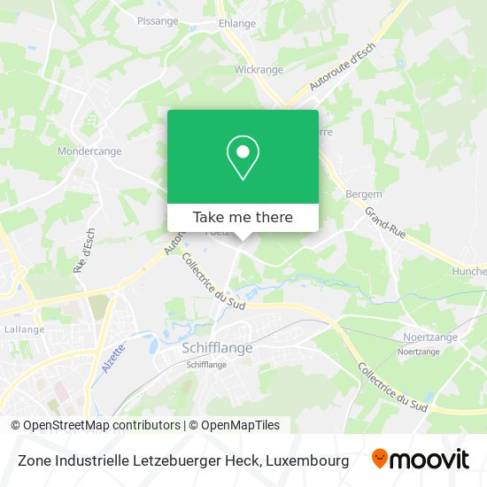 Zone Industrielle Letzebuerger Heck map