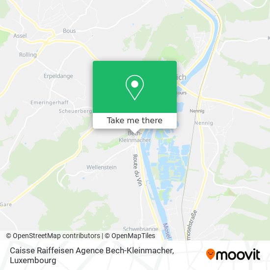 Caisse Raiffeisen Agence Bech-Kleinmacher map