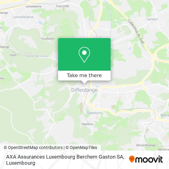 AXA Assurances Luxembourg Berchem Gaston SA Karte