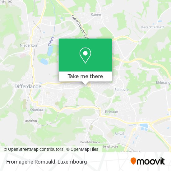 Fromagerie Romuald map