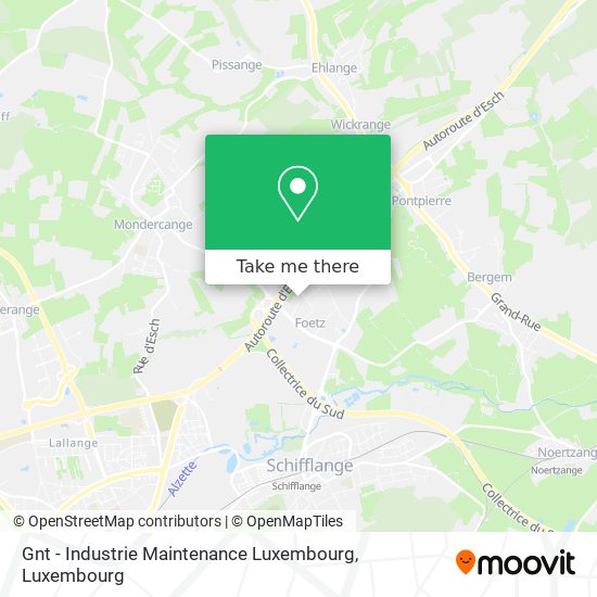 Gnt - Industrie Maintenance Luxembourg map