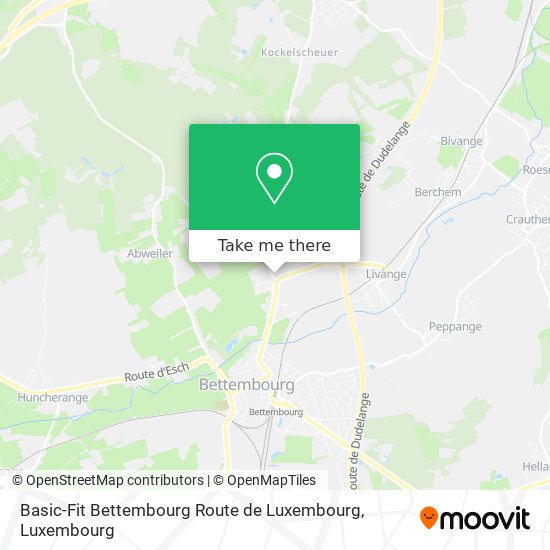 Basic-Fit Bettembourg Route de Luxembourg Karte